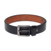 samtroh - Black Leather Men's Casual Belt ( Pack of 1 ) - None