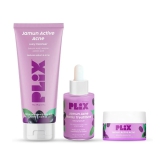 Plix Jamun active acne serum 30ml Jamun facewash 100ml & Jamun moisturizer 50 g combo(Pack of 3)