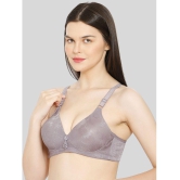 ILRASO - Purple Cotton Blend Lightly Padded Women's T-Shirt Bra ( Pack of 1 ) - None