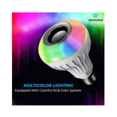 WRADER Smart Music Bulb With Remote Wall Light White - Pack of 1