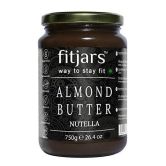 FITJARS Almond Butter with Nutella , 750 g (Nut butter , Stone Ground )