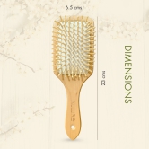 Allure Personalised wooden paddle hair brush with team groom print