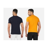 CHOZI Cotton Blend Regular Fit Printed Half Sleeves Mens T-Shirt - Multicolor ( Pack of 2 ) - None