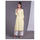 Doriya - Yellow Straight Rayon Women's Stitched Salwar Suit ( Pack of 1 ) - L