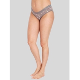 ILRASO - Grey Cotton Printed Women's Bikini ( Pack of 1 ) - None