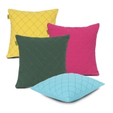 Plush Quilted Cushion Cover | Large | SET OF 4 | 18x18