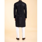 Mens Blue Chikankari Kurta Set