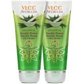 VLCC Ayurveda Skin Purifying Double Power Double Neem Face Wash, 100 ml (Pack of 2)