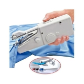 1PC White Color Rectangle Hand-held Portable Multi-functional Electric Mini Sewing Machine