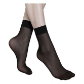 1 Pair Women Velvet Socks Female Socks Summer Sock Thin (Grey) - None