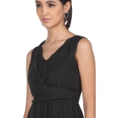 Shffl - Polyester Black Women's Fit And Flare Dress ( Pack of 1 ) - None