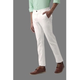 HALOGEN - White Cotton Lycra Skinny - Fit Men''s Chinos ( Pack of 1 ) - None