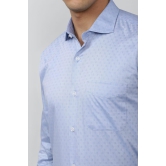 Men Blue Regular Fit Formal Full Sleeves Formal Shirt