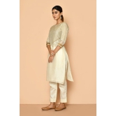 Zeba Handloom maheshwari silk kurta set for women