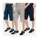 Zeffit - Multi Cotton Blend Mens Three-Fourths ( Pack of 3 ) - None