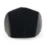 Zacharias Black Cotton Blend Mens Cap ( Pack of 1 ) - Black