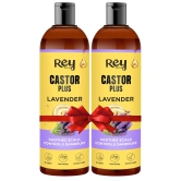 Rey Naturals Castor & Lavender Oil, 100% Pure, for Healthy Hair & Soothing Scalp, Men & Women, 400ml.-Rey Naturals Castor Oil + Lavender, 100% Pure Hair Oil for Healthy Hair & Soothing Scalp, 400