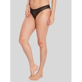 ILRASO - Black Cotton Self Design Women's Bikini ( Pack of 1 ) - None