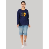 ferocious - Navy Cotton Blend Regular Fit Women's T-Shirt ( Pack of 1 ) - None