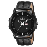 Swisstyle -  Black Leather Analog Mens Watch