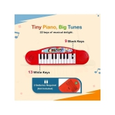 THRIFTKART  --   Battery Operated Multi-Functional Portable Organ/Piano/Keyboard Musical Toy for Kids/Babies/Girls/Boys/Gifts | Red Color, Power Source: 2xAA Battery (Not Included)