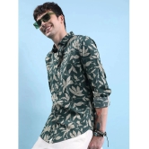 Ketch 100% Cotton Regular Fit Printed Full Sleeves Mens Casual Shirt - Green ( Pack of 1 ) - None