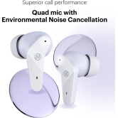 Noise Buds VS102 Neo with 40 Hrs Playtime, Environmental Noise Cancellation, Quad Mic Bluetooth Headset Soft Lilac