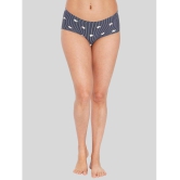 ILRASO - Navy Blue Polyester Printed Women's Briefs ( Pack of 1 ) - None