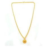 Jewar Mandi New Design Gold Plated Locket/Pendant with Rope/Rassi Chain Daily use for Men, Women & Girls, Boys - Golden