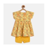 MINI KLUB - Yellow Rayon Baby Girl Dress ( Pack of 1 ) - None