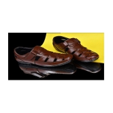 KATENIA Brown Leather Sandals - None