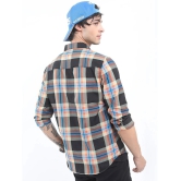 Ketch Cotton Blend Regular Fit Checks Full Sleeves Mens Casual Shirt - Black ( Pack of 1 ) - None