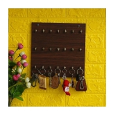 JaipurCrafts Brown Wood Key Holder - Pack of 1