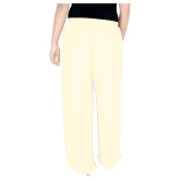 Sttoffa - Off White Rayon Loose Fit Women''s Casual Pants  ( Pack of 1 ) - 46