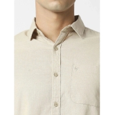 HJ HASASI 100% Cotton Slim Fit Solids Full Sleeves Mens Casual Shirt - Khaki ( Pack of 1 ) - None