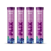 The Plant Fix Plix Dewy Skin Hyaluronic Acid & Superfoods For Intense Hydration(4 x 15 Tablets)