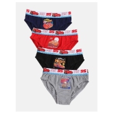 Bodycare Kids Boys Assorted Disney-Cars Printed Briefs Pack Of 4 - None