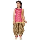 Aarika Girls Silk Patiala Kurta Set ( Pack of 1 , Pink ) - None