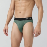 Pace Cotton Rib Briefs Olive Green XXL