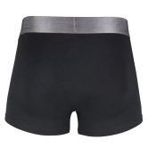 Men's Mid-Rise Premia Cotton Trunk With Elasticated Band - Black Black XXL