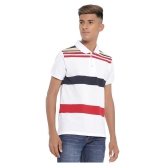 GENTINO - White Cotton Blend Regular Fit Men's Polo T Shirt ( Pack of 1 ) - None