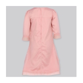 Cutecumber - Pink Satin Girls Shift Dress ( Pack of 1 ) - None