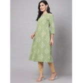 KIPEK Rayon Printed Straight Womens Kurti - Green ( Pack of 1 ) - None