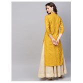 KSUT Yellow Viscose Straight Kurti - XL