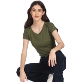 Sugr Cotton Green T-Shirts - Single - S