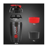 Plastic Red 500 mL Shaker ( Pack of 1 ) - Red