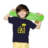 Boys Cotton Lazy Half Sleeve TShirt (Black) PID41495