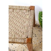 Lustrous Duckling Jute & Gold Stool