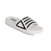 Aadi - White Mens Slide Flip Flop - None