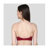 TCG - Maroon Cotton Blend Non Padded Womens Everyday Bra ( Pack of 2 ) - None